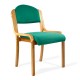 Tahara Wood Frame Stackable Fabric Side Chair